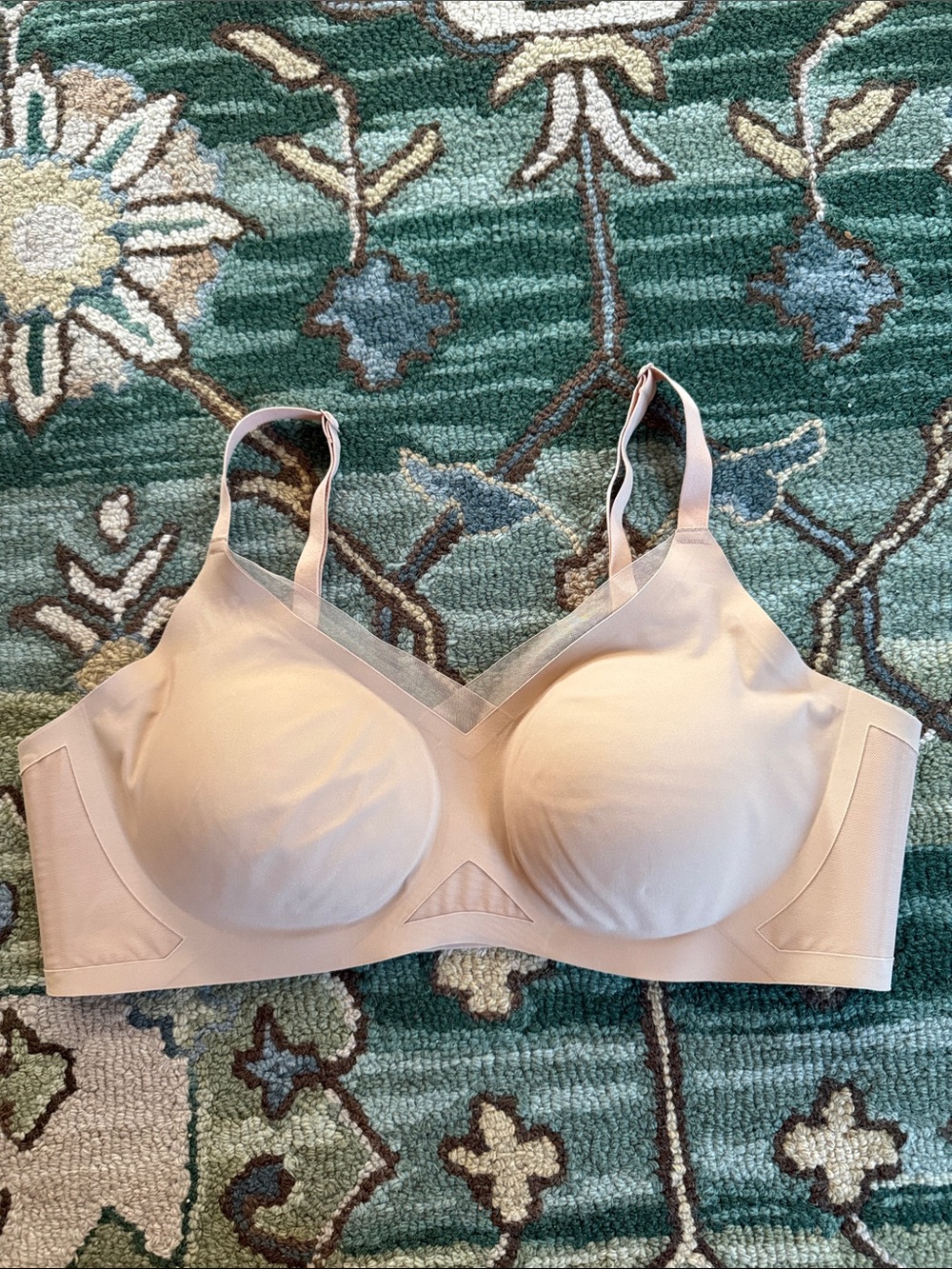 Honeylove Light Nude Seamless Wireless Bra XL beige comfortable wire free